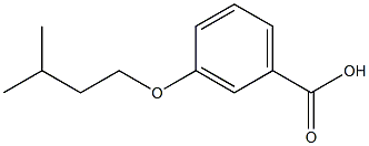 3-(3-methylbutoxy)benzoic acid Struktur