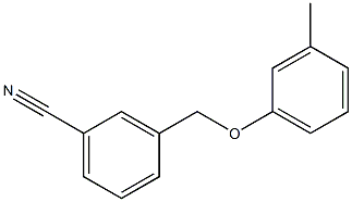 3-(3-methylphenoxymethyl)benzonitrile Struktur