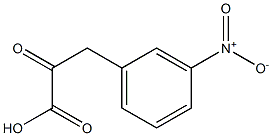 3-(3-nitrophenyl)-2-oxopropanoic acid Struktur