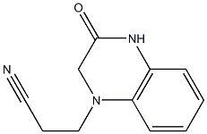 3-(3-oxo-1,2,3,4-tetrahydroquinoxalin-1-yl)propanenitrile Struktur