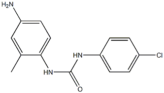 3-(4-amino-2-methylphenyl)-1-(4-chlorophenyl)urea Struktur