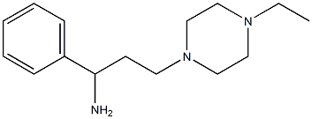 3-(4-ethylpiperazin-1-yl)-1-phenylpropan-1-amine Struktur