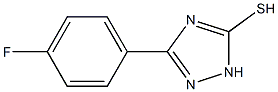 3-(4-fluorophenyl)-1H-1,2,4-triazole-5-thiol Struktur