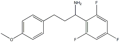 3-(4-methoxyphenyl)-1-(2,4,6-trifluorophenyl)propan-1-amine Struktur