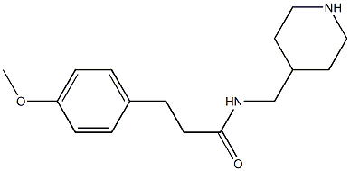 3-(4-methoxyphenyl)-N-(piperidin-4-ylmethyl)propanamide Struktur