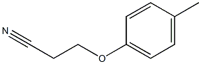 3-(4-methylphenoxy)propanenitrile Struktur