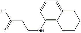 3-(5,6,7,8-tetrahydronaphthalen-1-ylamino)propanoic acid Struktur