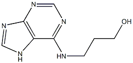 3-(7H-purin-6-ylamino)propan-1-ol Struktur