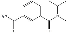 3-(aminocarbonothioyl)-N-isopropyl-N-methylbenzamide Struktur