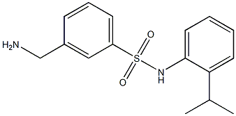 3-(aminomethyl)-N-[2-(propan-2-yl)phenyl]benzene-1-sulfonamide Struktur