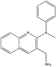 3-(aminomethyl)-N-methyl-N-phenylquinolin-2-amine Struktur