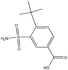 3-(aminosulfonyl)-4-tert-butylbenzoic acid Struktur