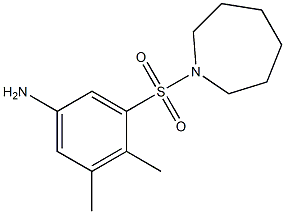 3-(azepane-1-sulfonyl)-4,5-dimethylaniline Struktur