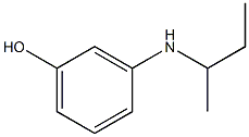 3-(butan-2-ylamino)phenol Struktur