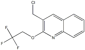 3-(chloromethyl)-2-(2,2,2-trifluoroethoxy)quinoline Struktur