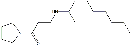 3-(nonan-2-ylamino)-1-(pyrrolidin-1-yl)propan-1-one Struktur