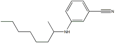 3-(octan-2-ylamino)benzonitrile Struktur