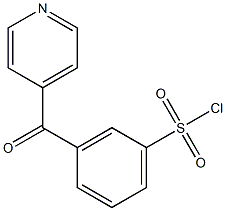 3-(pyridin-4-ylcarbonyl)benzene-1-sulfonyl chloride Struktur