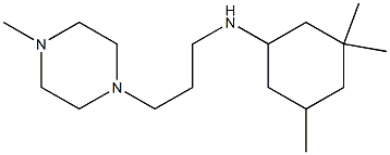 3,3,5-trimethyl-N-[3-(4-methylpiperazin-1-yl)propyl]cyclohexan-1-amine Struktur