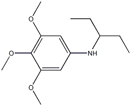 3,4,5-trimethoxy-N-(pentan-3-yl)aniline Struktur