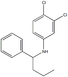 3,4-dichloro-N-(1-phenylbutyl)aniline Struktur