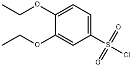 3,4-diethoxybenzene-1-sulfonyl chloride Struktur