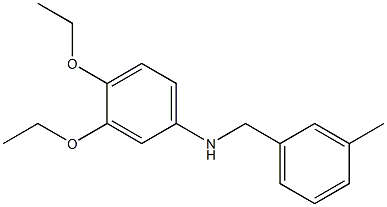 3,4-diethoxy-N-[(3-methylphenyl)methyl]aniline Struktur