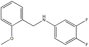 3,4-difluoro-N-[(2-methoxyphenyl)methyl]aniline Struktur