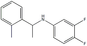 3,4-difluoro-N-[1-(2-methylphenyl)ethyl]aniline Struktur