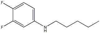 3,4-difluoro-N-pentylaniline Struktur