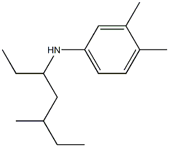 3,4-dimethyl-N-(5-methylheptan-3-yl)aniline Struktur