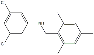 3,5-dichloro-N-[(2,4,6-trimethylphenyl)methyl]aniline Struktur