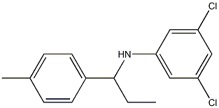 3,5-dichloro-N-[1-(4-methylphenyl)propyl]aniline Struktur