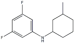 3,5-difluoro-N-(3-methylcyclohexyl)aniline Struktur