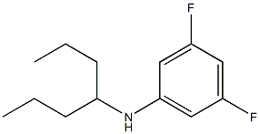 3,5-difluoro-N-(heptan-4-yl)aniline Struktur