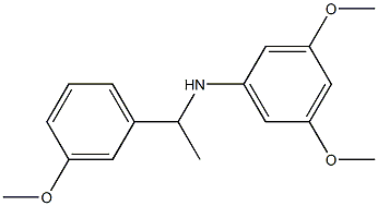 3,5-dimethoxy-N-[1-(3-methoxyphenyl)ethyl]aniline Struktur