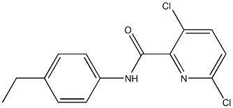 3,6-dichloro-N-(4-ethylphenyl)pyridine-2-carboxamide Struktur