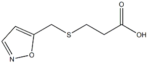 3-[(1,2-oxazol-5-ylmethyl)sulfanyl]propanoic acid Struktur