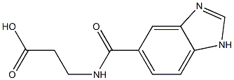 3-[(1H-benzimidazol-5-ylcarbonyl)amino]propanoic acid Struktur