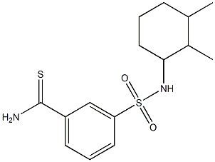 3-[(2,3-dimethylcyclohexyl)sulfamoyl]benzene-1-carbothioamide Struktur