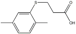 3-[(2,5-dimethylphenyl)thio]propanoic acid Struktur