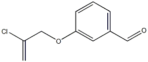 3-[(2-chloroprop-2-enyl)oxy]benzaldehyde Struktur