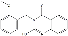 3-[(2-methoxyphenyl)methyl]-2-sulfanyl-3,4-dihydroquinazolin-4-one Struktur