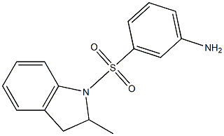 3-[(2-methyl-2,3-dihydro-1H-indole-1-)sulfonyl]aniline Struktur