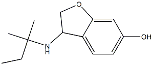 3-[(2-methylbutan-2-yl)amino]-2,3-dihydro-1-benzofuran-6-ol Struktur