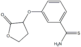 3-[(2-oxooxolan-3-yl)oxy]benzene-1-carbothioamide Struktur