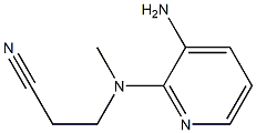 3-[(3-aminopyridin-2-yl)(methyl)amino]propanenitrile Struktur