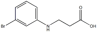 3-[(3-bromophenyl)amino]propanoic acid Struktur