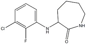 3-[(3-chloro-2-fluorophenyl)amino]azepan-2-one Struktur