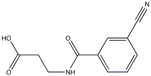 3-[(3-cyanophenyl)formamido]propanoic acid Structure